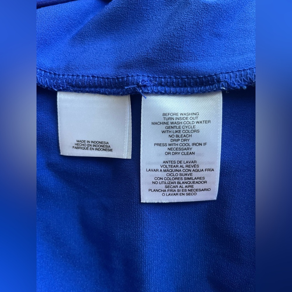 Anne Klein Blue Women Blouse Size PXL - Picture 6 of 8